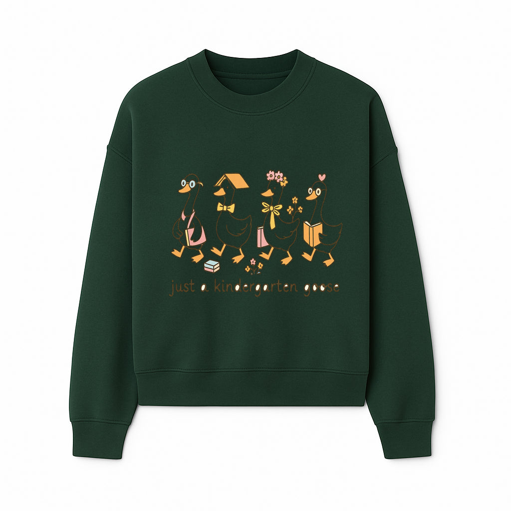 Just a Kindergarten Goose Funny Duck Design for Kids' Apparel and Accessories - Sweatshirt 1758093388737.jpg