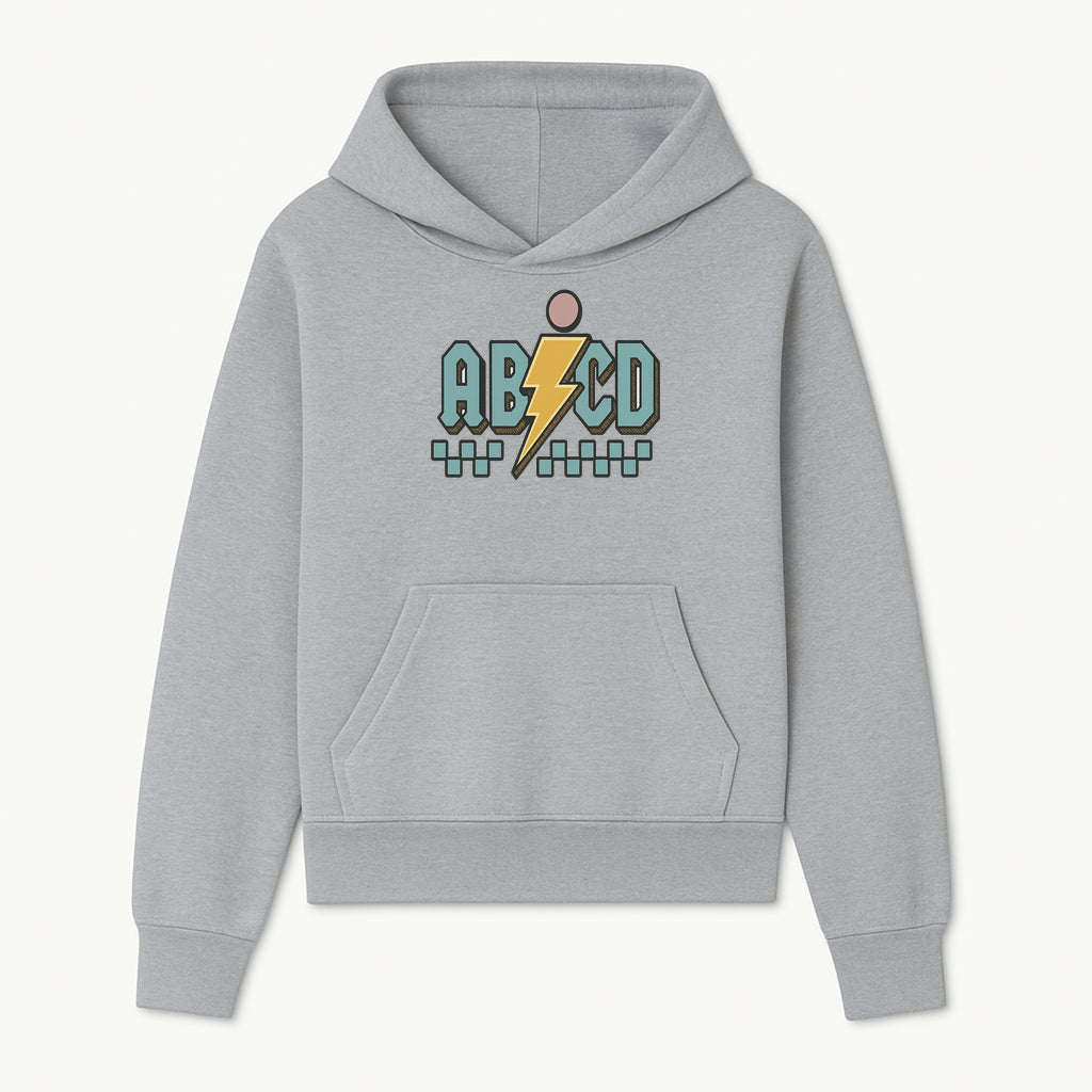 Colorful ABCD Lightning Bolt Graphic Tee for Kids - Fun, Educational, and Stylish Clothing - Hoodie 1758093388780.jpg