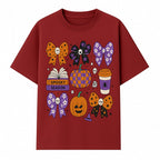 Halloween Stickers Set - Spooky Season, Pumpkins, Bows, Coffee, Flowers, Cute Skulls - Fun Fall Decor for Scrapbooking & Crafts - T-shirt 1758093389044.jpg