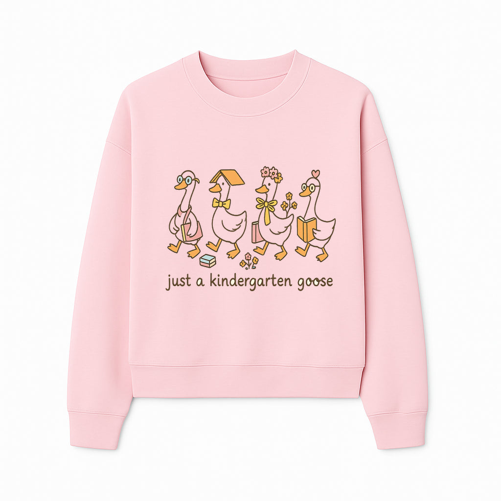 Just a Kindergarten Goose Funny Duck Design for Kids' Apparel and Accessories - Sweatshirt 1758093389305.jpg