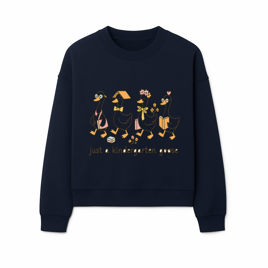 Just a Kindergarten Goose Funny Duck Design for Kids' Apparel and Accessories - Sweatshirt 1758093389663.jpg