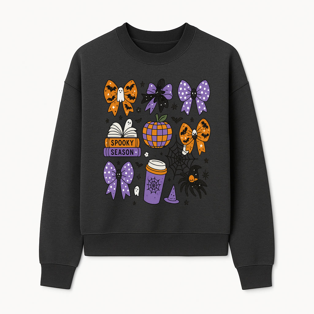 Halloween-Themed Stickers Set - Spooky Season Bows, Pumpkins, Ghosts, and Spider Design for Party Decor and Crafting Projects - Sweatshirt 1758093389706.jpg