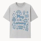 Play is Learning Kids Wall Art - Educational Nursery Decor with Rainbow, Blocks, and Fun Illustrations for Children s Room - T-shirt 1758093389938.jpg