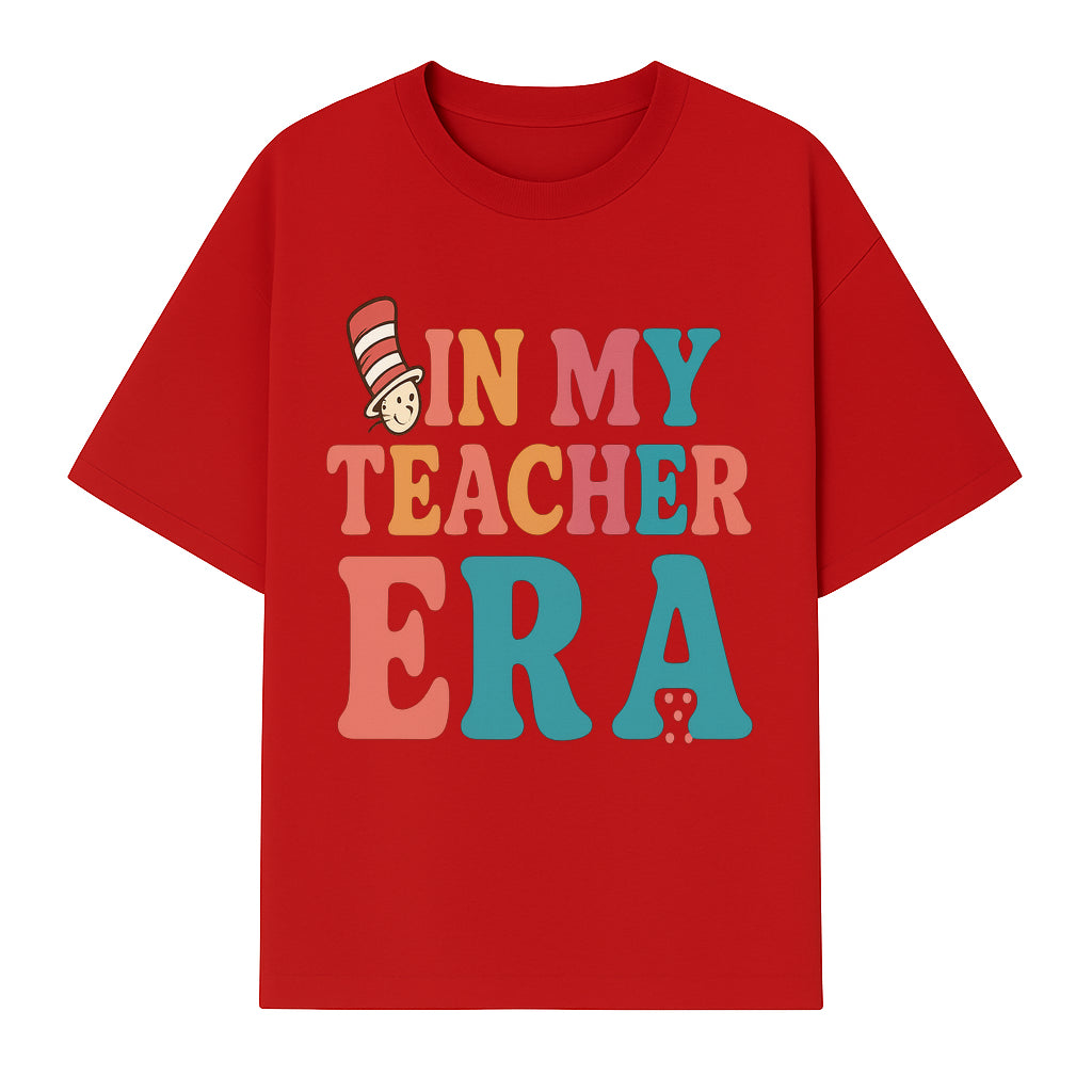 In My Teacher Era Colorful Classroom Decor Graphic Tee for Teachers - Fun Teaching Appreciation Gift - T-shirt 1758093390117.jpg