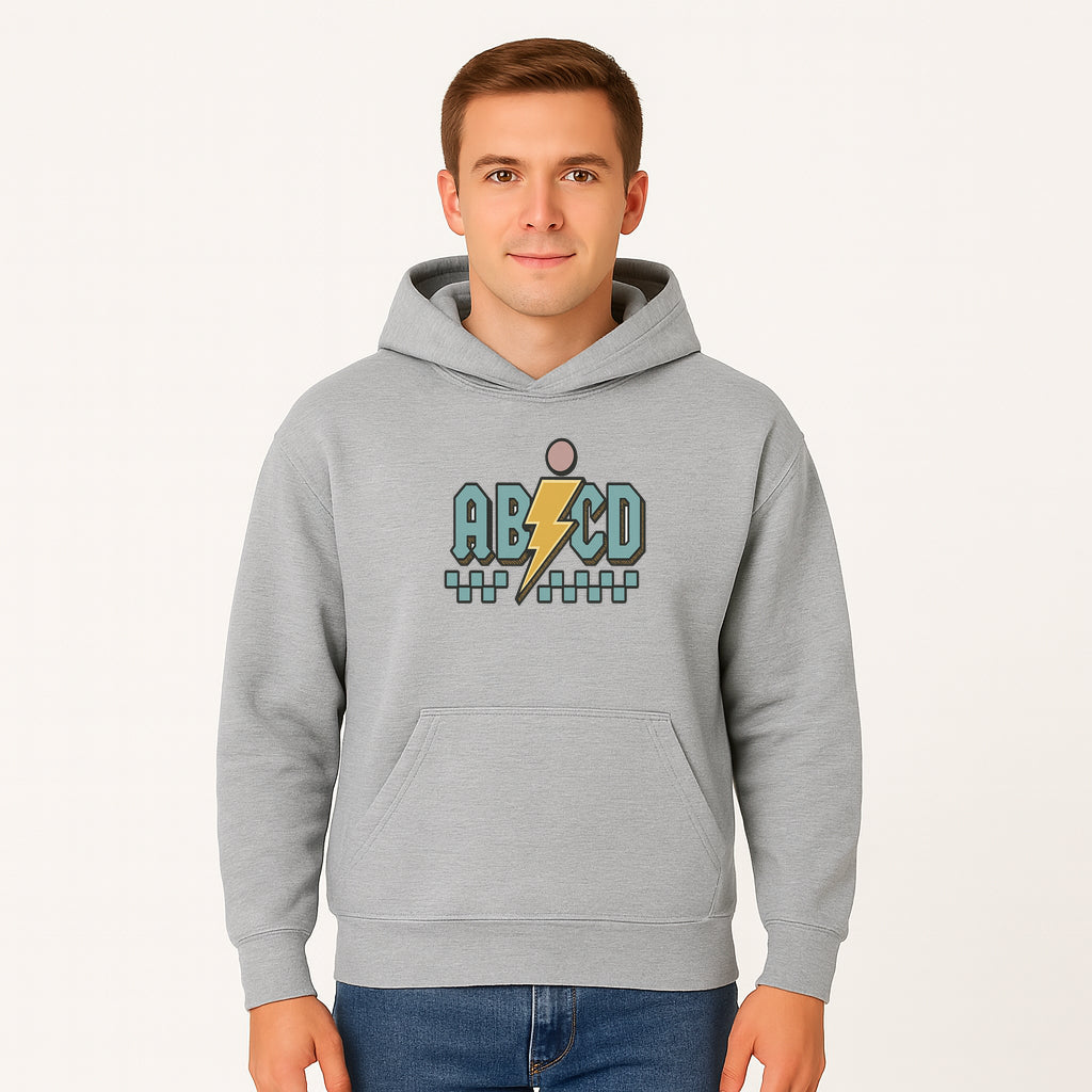 Colorful ABCD Lightning Bolt Graphic Tee for Kids - Fun, Educational, and Stylish Clothing - Hoodie 1758093390128.jpg