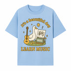Music Learning Duck T-Shirt, Cute Guitar Design, It's a Beautiful Day, Fun Music Education Apparel for Kids and Adults - T-shirt 1758093390190.jpg