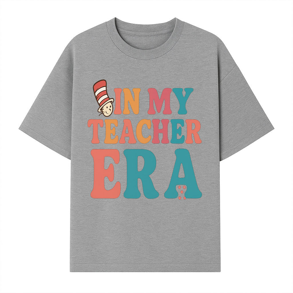 In My Teacher Era Colorful Classroom Decor Graphic Tee for Teachers - Fun Teaching Appreciation Gift - T-shirt 1758093390321.jpg