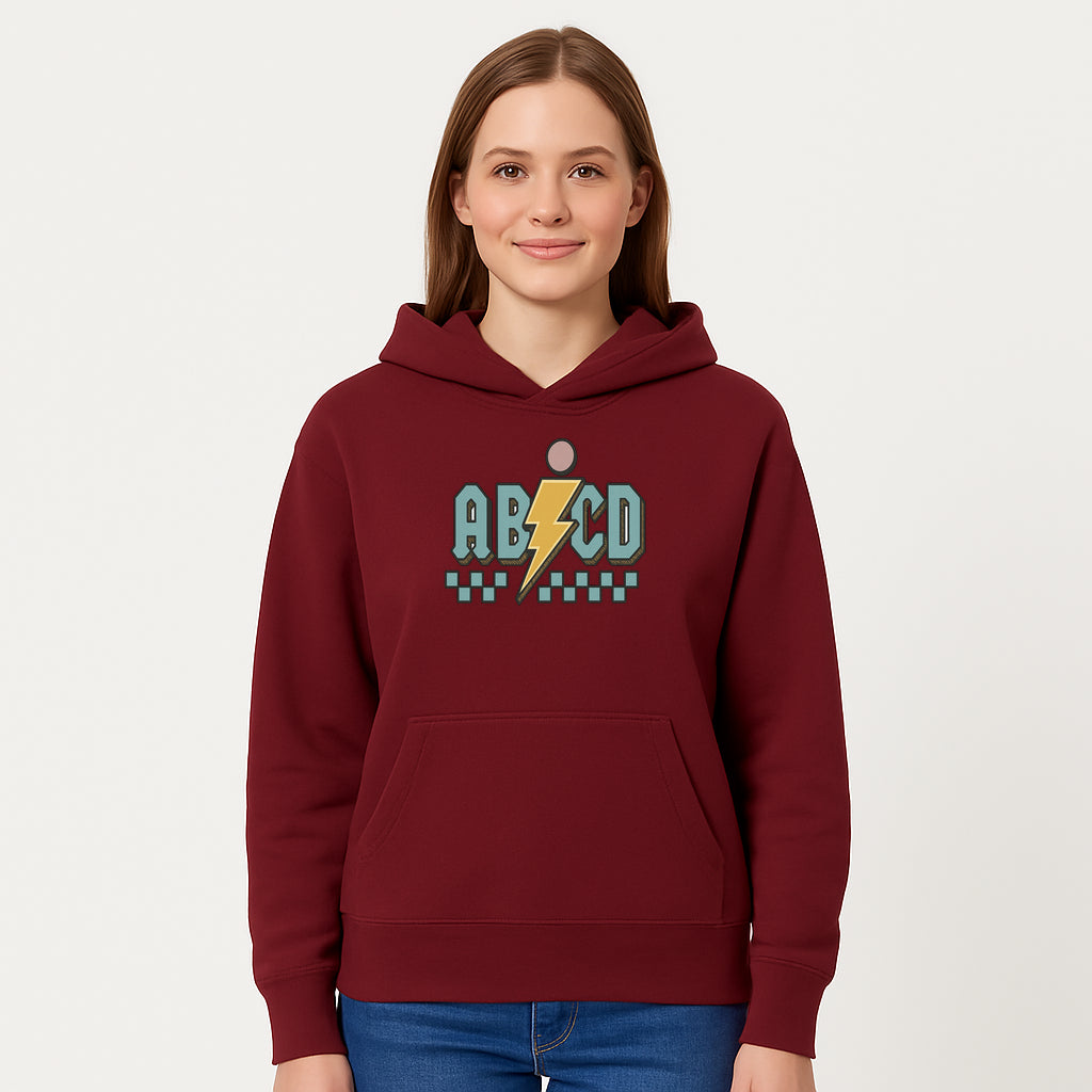 Colorful ABCD Lightning Bolt Graphic Tee for Kids - Fun, Educational, and Stylish Clothing - Hoodie 1758093390340.jpg