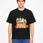 Teaching My Boos Halloween Ghosts Graphic Tee, Cute Witch Ghosts, Spooky Fun, Fall Apparel for Kids and Adults - T-shirt 1758093390400.jpg