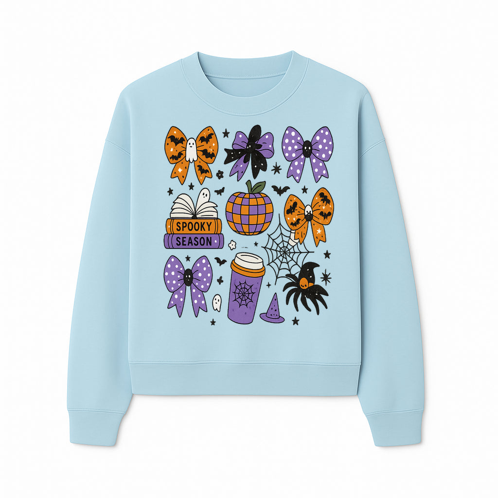 Halloween-Themed Stickers Set - Spooky Season Bows, Pumpkins, Ghosts, and Spider Design for Party Decor and Crafting Projects - Sweatshirt 1758093390404.jpg