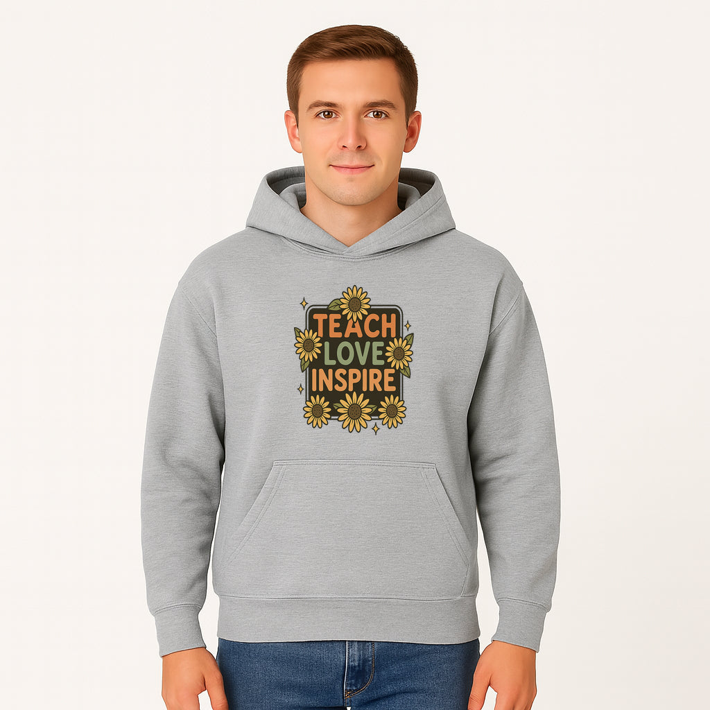 Teach Love Inspire Wall Art with Sunflowers - Motivational Home Decor for Teachers and Educators, Positive Vibes Decor - Hoodie 1758093390502.jpg