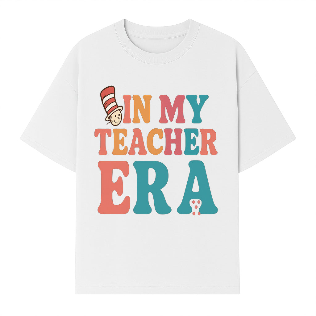In My Teacher Era Colorful Classroom Decor Graphic Tee for Teachers - Fun Teaching Appreciation Gift - T-shirt 1758093390511.jpg