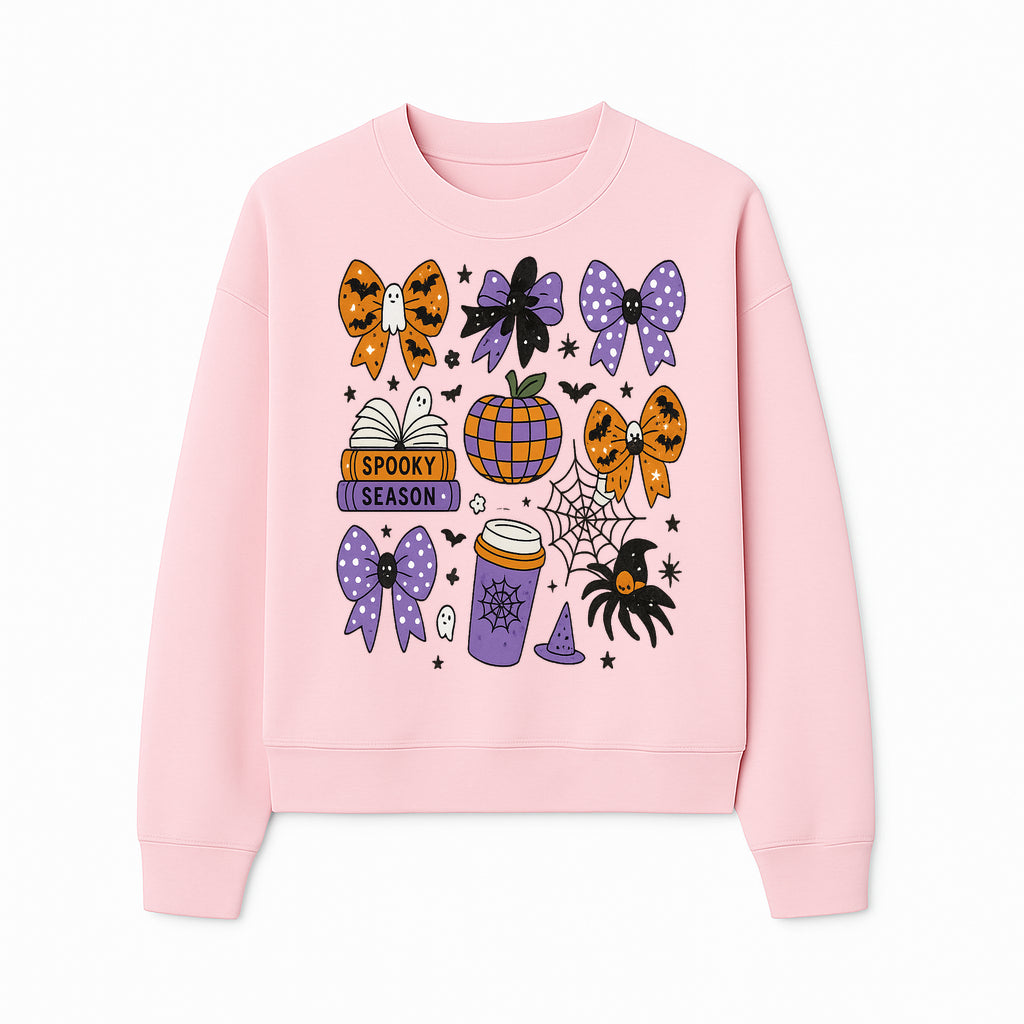 Halloween-Themed Stickers Set - Spooky Season Bows, Pumpkins, Ghosts, and Spider Design for Party Decor and Crafting Projects - Sweatshirt 1758093390562.jpg