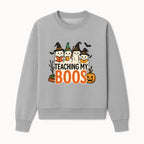 Teaching My Boos Halloween Ghosts Graphic Tee, Cute Witch Ghosts, Spooky Fun, Fall Apparel for Kids and Adults - Sweatshirt 1758093390738.jpg