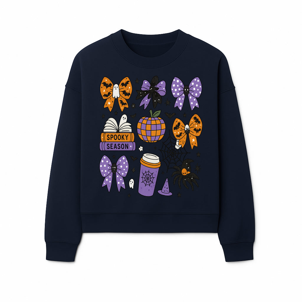 Halloween-Themed Stickers Set - Spooky Season Bows, Pumpkins, Ghosts, and Spider Design for Party Decor and Crafting Projects - Sweatshirt 1758093390884.jpg