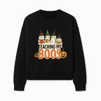 Teaching My Boos Halloween Ghosts Graphic Tee, Cute Witch Ghosts, Spooky Fun, Fall Apparel for Kids and Adults - Sweatshirt 1758093390908.jpg