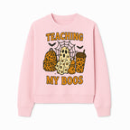 Teaching My Boos Halloween Ghosts & Leopard Print Backpack T-Shirt, Cute Teacher Gift for Kids, Spooky Season Apparel - Sweatshirt 1758093391067.jpg