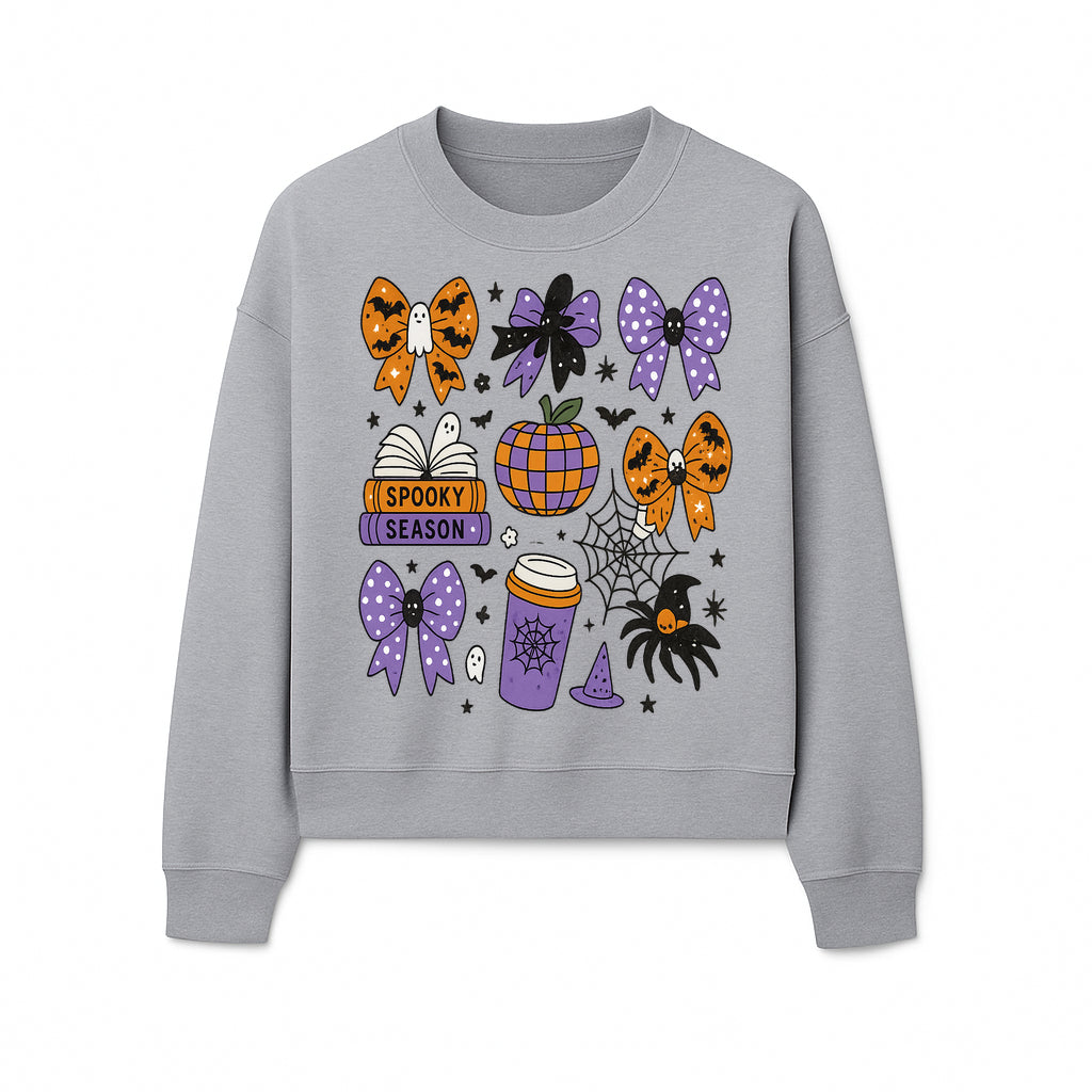 Halloween-Themed Stickers Set - Spooky Season Bows, Pumpkins, Ghosts, and Spider Design for Party Decor and Crafting Projects - Sweatshirt 1758093391211.jpg