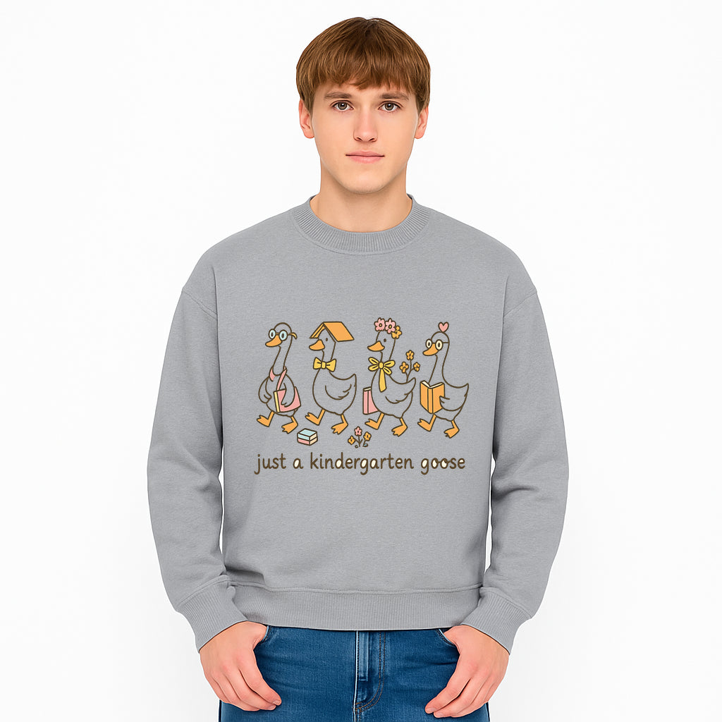 Just a Kindergarten Goose Funny Duck Design for Kids' Apparel and Accessories - Sweatshirt 1758093391349.jpg