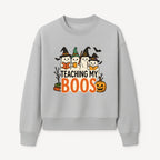 Teaching My Boos Halloween Ghosts Graphic Tee, Cute Witch Ghosts, Spooky Fun, Fall Apparel for Kids and Adults - Sweatshirt 1758093391378.jpg