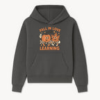 Fall in Love with Learning: Cute Pumpkin & Leaf Character Autumn School Decor - Hoodie 1758093391444.jpg