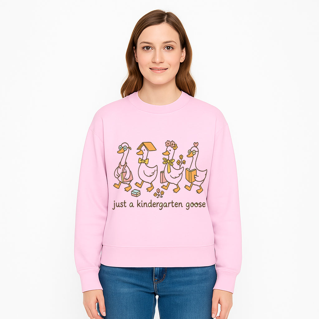 Just a Kindergarten Goose Funny Duck Design for Kids' Apparel and Accessories - Sweatshirt 1758093391526.jpg