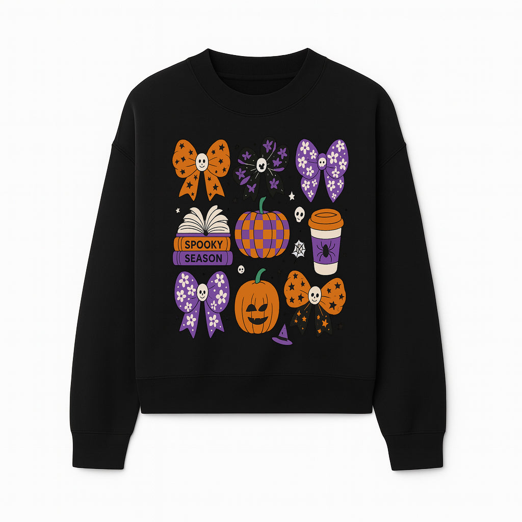 Halloween Stickers Set - Spooky Season, Pumpkins, Bows, Coffee, Flowers, Cute Skulls - Fun Fall Decor for Scrapbooking & Crafts - Sweatshirt 1758093391555.jpg