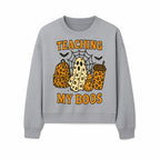 Teaching My Boos Halloween Ghosts & Leopard Print Backpack T-Shirt, Cute Teacher Gift for Kids, Spooky Season Apparel - Sweatshirt 1758093391637.jpg