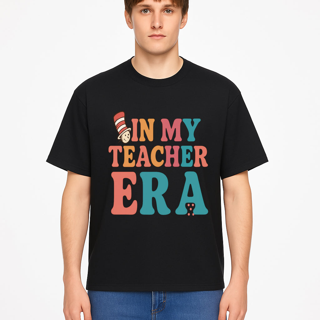 In My Teacher Era Colorful Classroom Decor Graphic Tee for Teachers - Fun Teaching Appreciation Gift - T-shirt 1758093391668.jpg