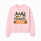 Teaching My Boos Halloween Ghosts Graphic Tee, Cute Witch Ghosts, Spooky Fun, Fall Apparel for Kids and Adults - Sweatshirt 1758093391692.jpg