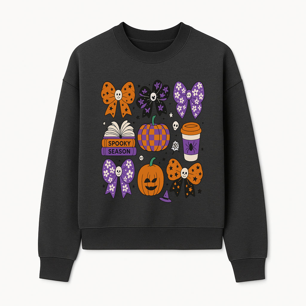 Halloween Stickers Set - Spooky Season, Pumpkins, Bows, Coffee, Flowers, Cute Skulls - Fun Fall Decor for Scrapbooking & Crafts - Sweatshirt 1758093391742.jpg