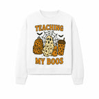 Teaching My Boos Halloween Ghosts & Leopard Print Backpack T-Shirt, Cute Teacher Gift for Kids, Spooky Season Apparel - Sweatshirt 1758093391784.jpg