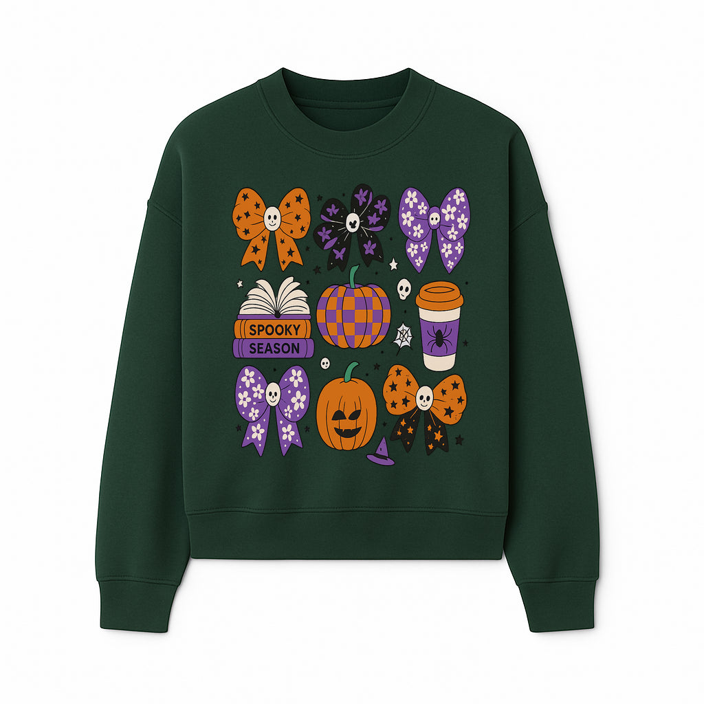 Halloween Stickers Set - Spooky Season, Pumpkins, Bows, Coffee, Flowers, Cute Skulls - Fun Fall Decor for Scrapbooking & Crafts - Sweatshirt 1758093391904.jpg