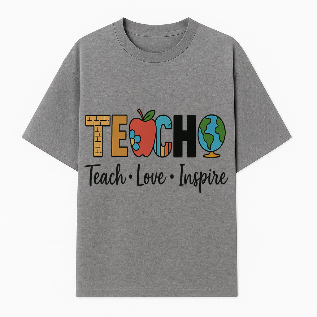 Teach Love Inspire Wall Art - Colorful Educational Decor for Teachers and Classrooms - T-shirt 1758093392021.jpg