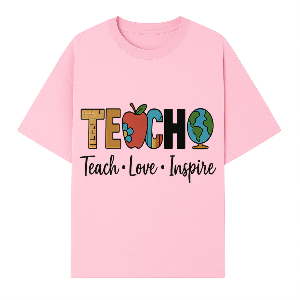 Teach Love Inspire Wall Art - Colorful Educational Decor for Teachers and Classrooms - T-shirt 1758093392325.jpg