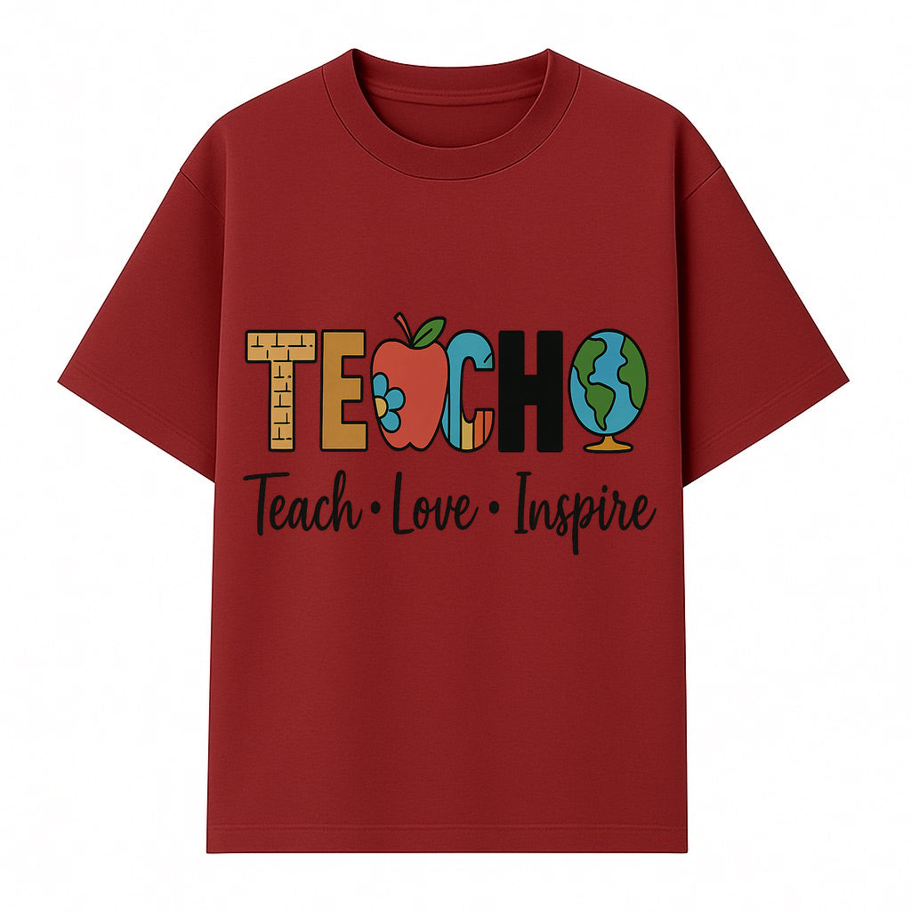 Teach Love Inspire Wall Art - Colorful Educational Decor for Teachers and Classrooms - T-shirt 1758093392452.jpg