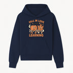 Fall in Love with Learning: Cute Pumpkin & Leaf Character Autumn School Decor - Hoodie 1758093392523.jpg