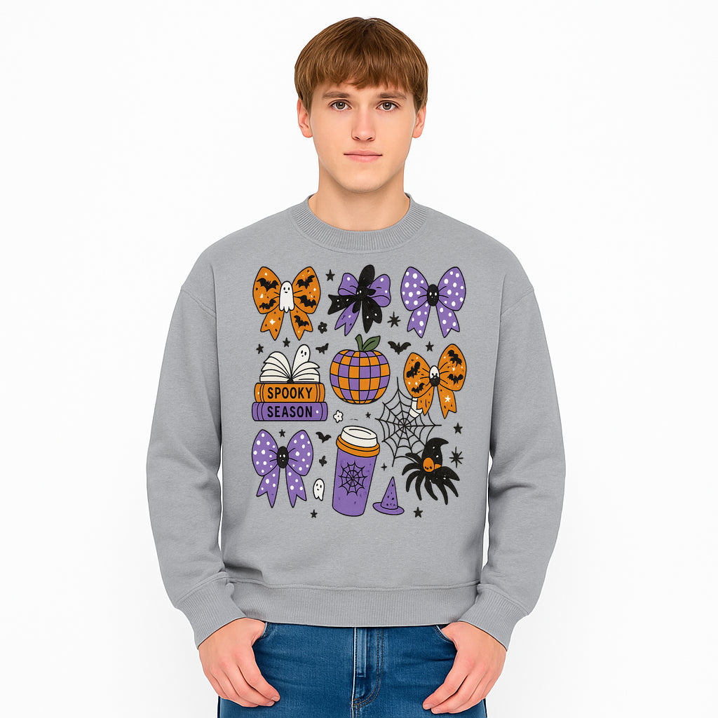 Halloween-Themed Stickers Set - Spooky Season Bows, Pumpkins, Ghosts, and Spider Design for Party Decor and Crafting Projects - Sweatshirt 1758093392532.jpg