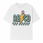 Colorful ABCD Lightning Bolt Graphic Tee for Kids - Fun, Educational, and Stylish Clothing - T-shirt 1758093392543.jpg