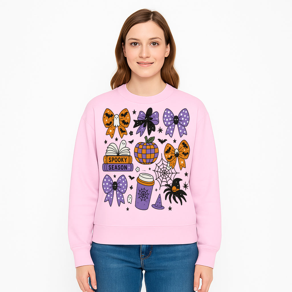 Halloween-Themed Stickers Set - Spooky Season Bows, Pumpkins, Ghosts, and Spider Design for Party Decor and Crafting Projects - Sweatshirt 1758093392716.jpg