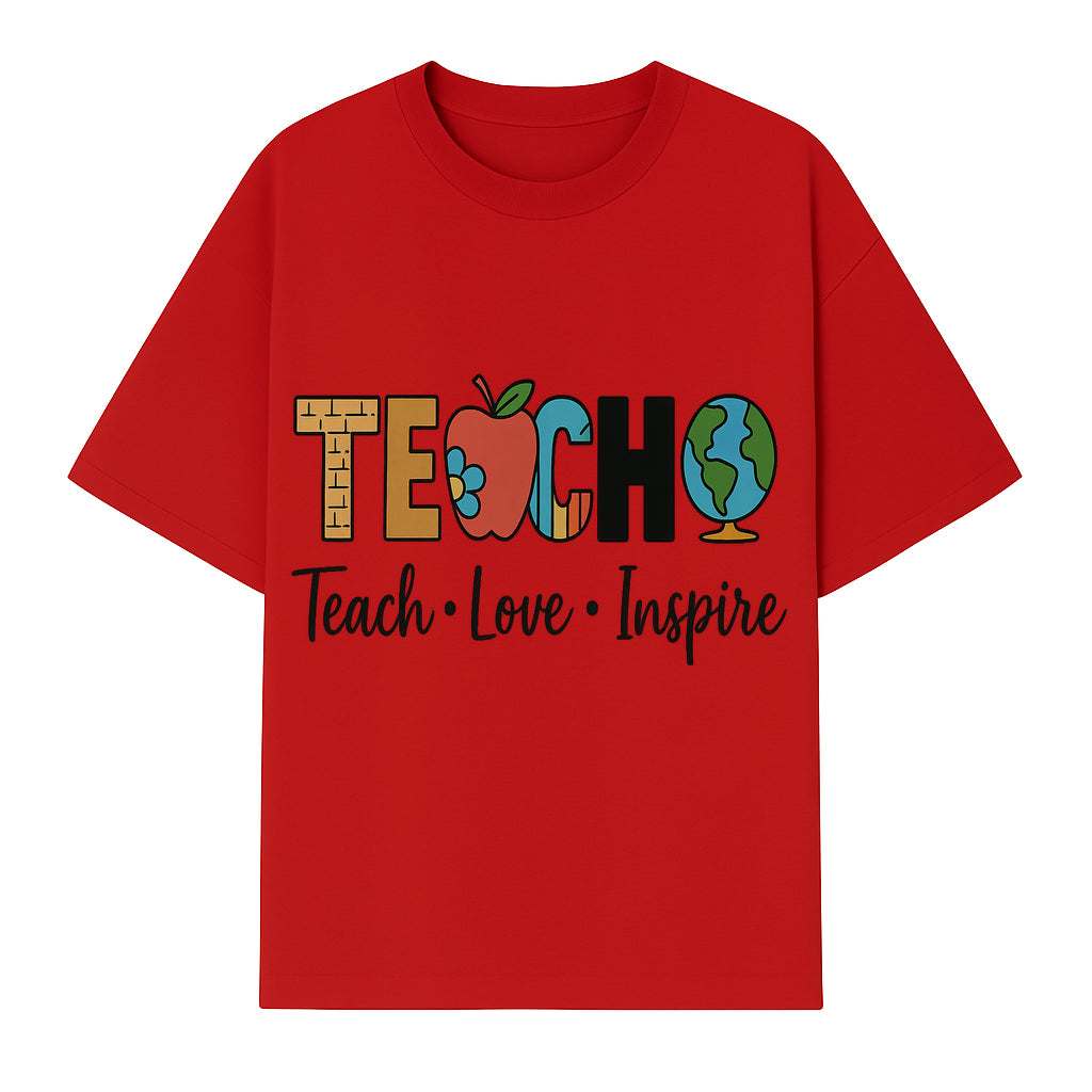 Teach Love Inspire Wall Art - Colorful Educational Decor for Teachers and Classrooms - T-shirt 1758093392780.jpg