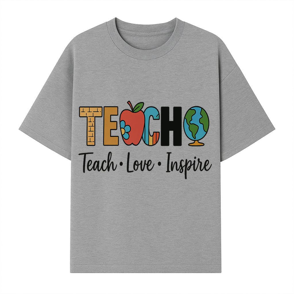 Teach Love Inspire Wall Art - Colorful Educational Decor for Teachers and Classrooms - T-shirt 1758093392961.jpg