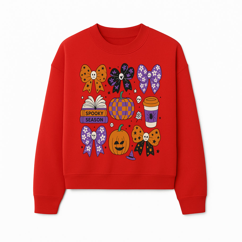 Halloween Stickers Set - Spooky Season, Pumpkins, Bows, Coffee, Flowers, Cute Skulls - Fun Fall Decor for Scrapbooking & Crafts - Sweatshirt 1758093393004.jpg