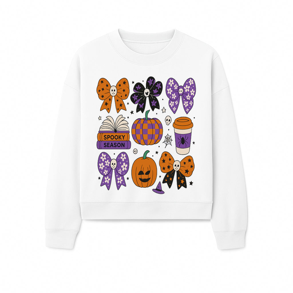 Halloween Stickers Set - Spooky Season, Pumpkins, Bows, Coffee, Flowers, Cute Skulls - Fun Fall Decor for Scrapbooking & Crafts - Sweatshirt 1758093393414.jpg