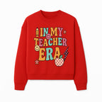 In My Teacher Era Graphic Tee - Retro Style with Happy Faces and School Elements, Perfect for Educators - Sweatshirt 1758093393583.jpg