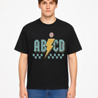 Colorful ABCD Lightning Bolt Graphic Tee for Kids - Fun, Educational, and Stylish Clothing - T-shirt 1758093393692.jpg