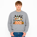 Teaching My Boos Halloween Ghosts Graphic Tee, Cute Witch Ghosts, Spooky Fun, Fall Apparel for Kids and Adults - Sweatshirt 1758093393883.jpg