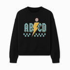 Colorful ABCD Lightning Bolt Graphic Tee for Kids - Fun, Educational, and Stylish Clothing - Sweatshirt 1758093394182.jpg