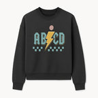 Colorful ABCD Lightning Bolt Graphic Tee for Kids - Fun, Educational, and Stylish Clothing - Sweatshirt 1758093394388.jpg