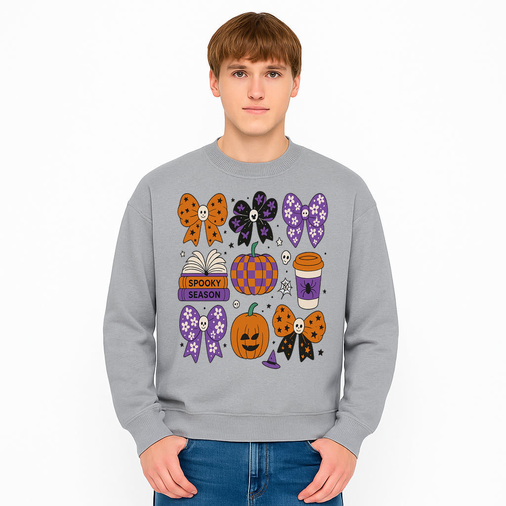 Halloween Stickers Set - Spooky Season, Pumpkins, Bows, Coffee, Flowers, Cute Skulls - Fun Fall Decor for Scrapbooking & Crafts - Sweatshirt 1758093394582.jpg